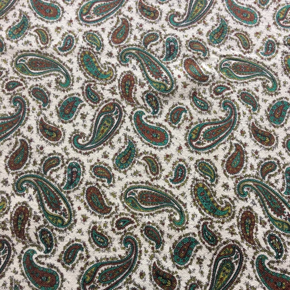 Vintage Paisley Heavy Duty Woven cotton Fabric 84 Inches By 42 inches